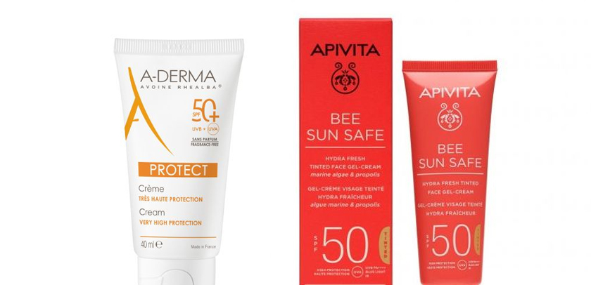 Opções de protetor solar para pele seca